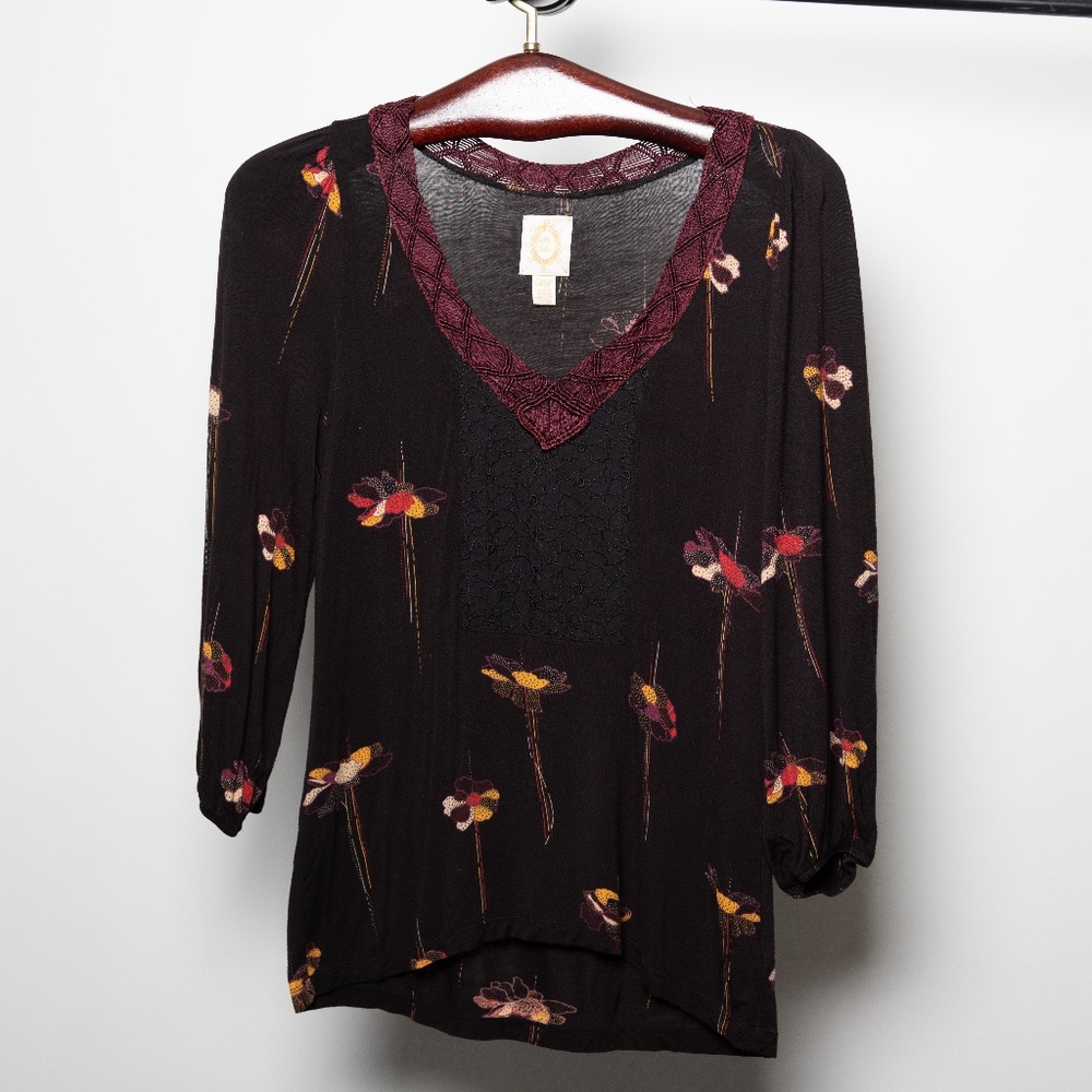 Ric Rac for Anthropologie Floral Top